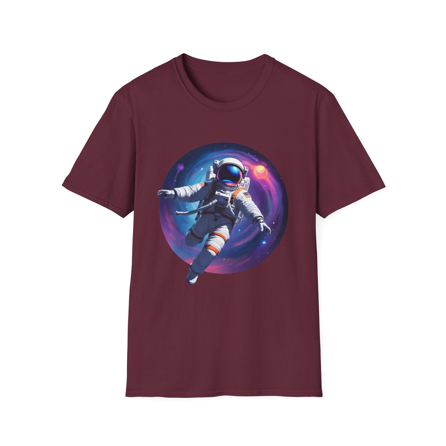 Cosmic Astronaut Unisex Softstyle T-Shirt | Space Theme Graphic Tee