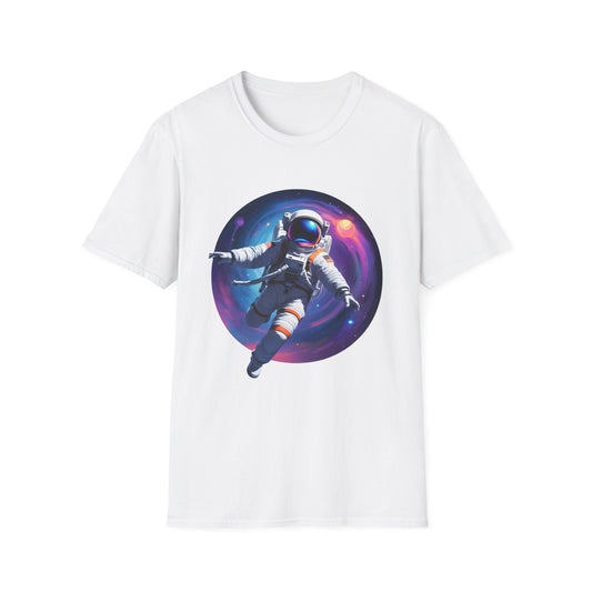 Cosmic Astronaut Unisex Softstyle T-Shirt | Space Theme Graphic Tee