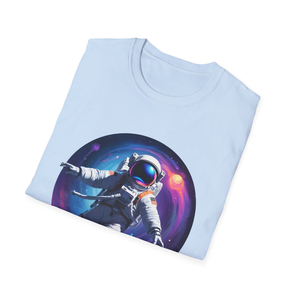 Cosmic Astronaut Unisex Softstyle T-Shirt | Space Theme Graphic Tee