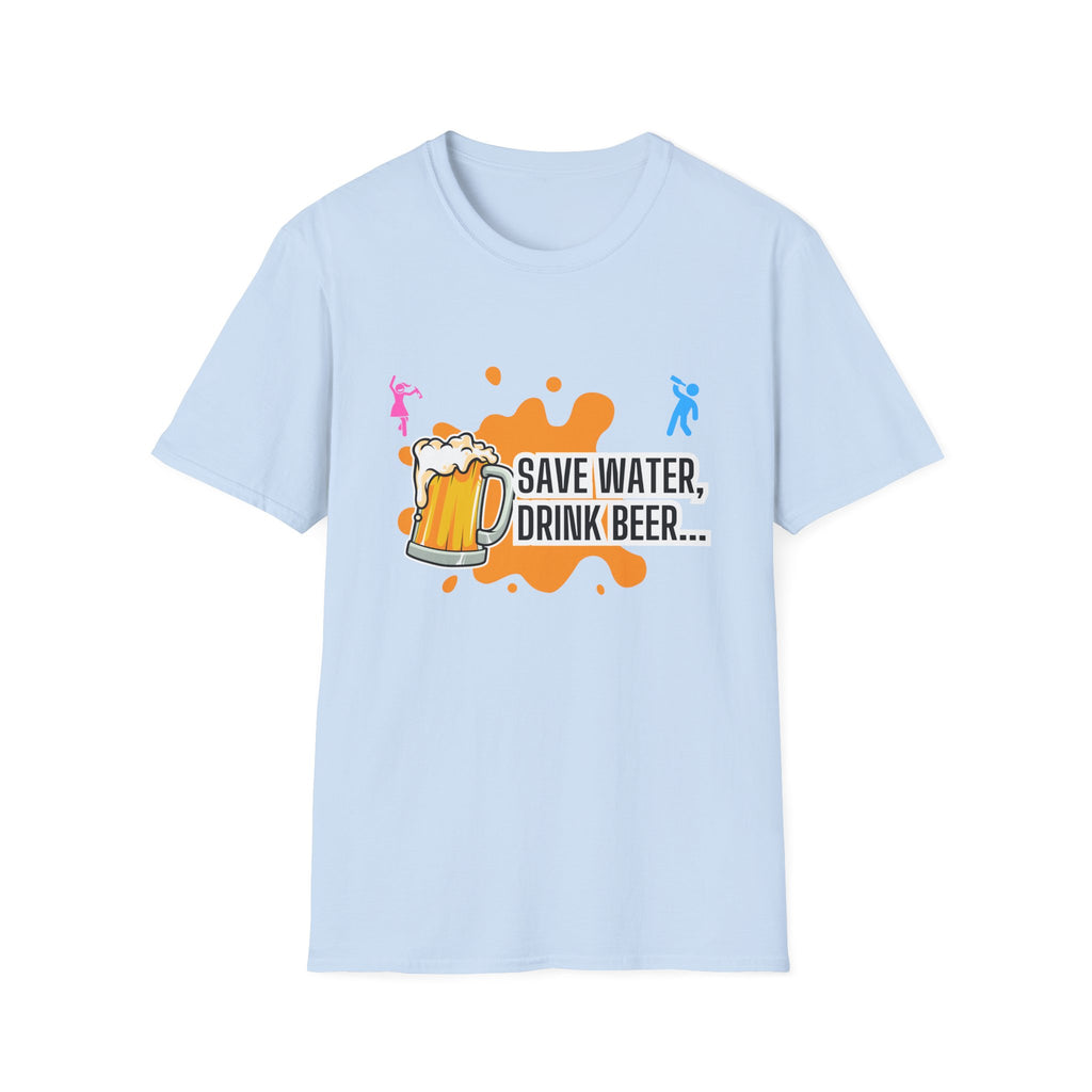Save Water Drink Beer Unisex T-Shirt | Perfect for Beer Lovers & Casual Gatherings