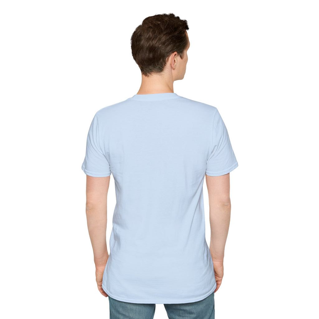 Cosmic Explorer Unisex Softstyle T-Shirt - Astronaut in Space Design