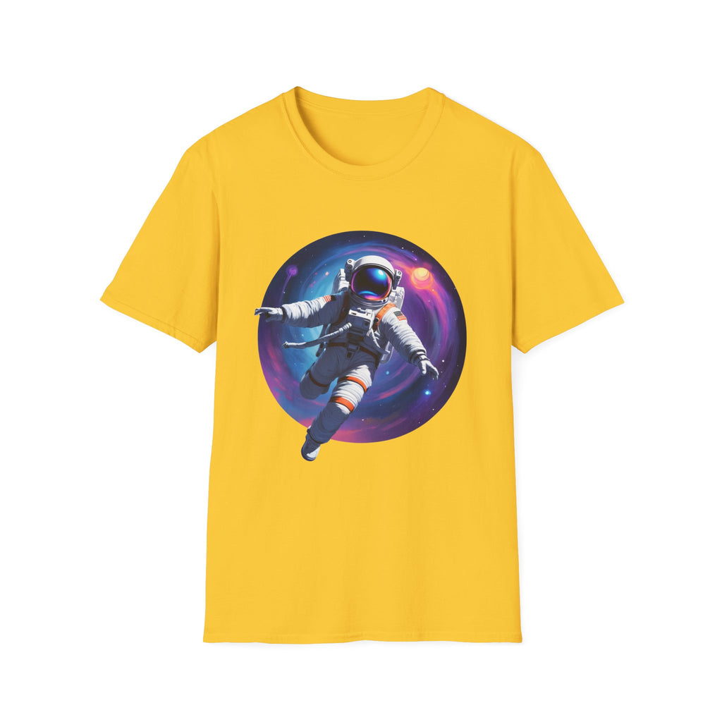 Cosmic Astronaut Unisex Softstyle T-Shirt | Space Theme Graphic Tee