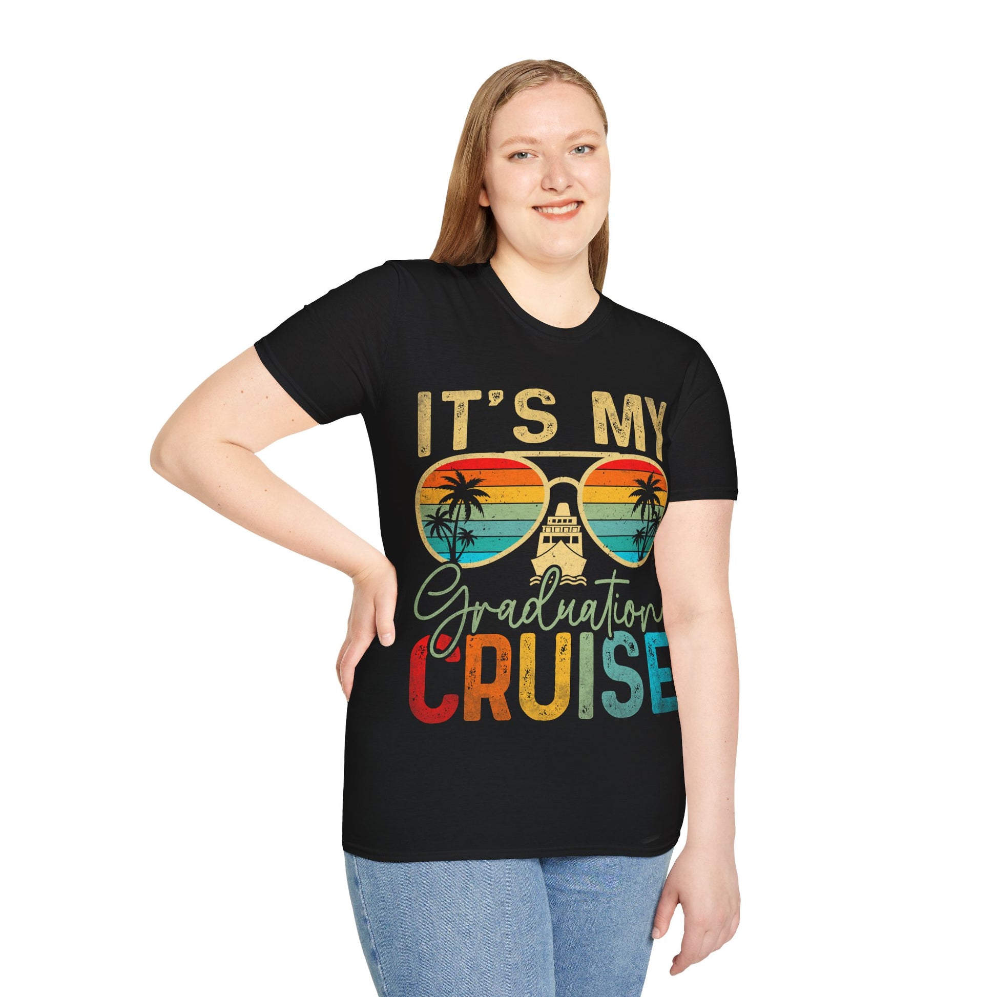 Summer Graduation Cruise T-Shirt, Perfect for Grad Celebrations, Beach Trips, Family Reunions, Vacation Tees, Casual Wear