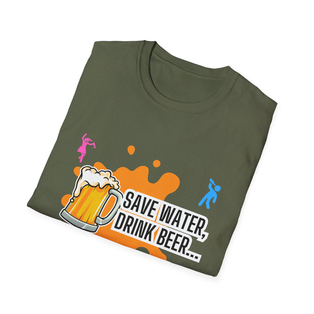 Save Water Drink Beer Unisex T-Shirt | Perfect for Beer Lovers & Casual Gatherings