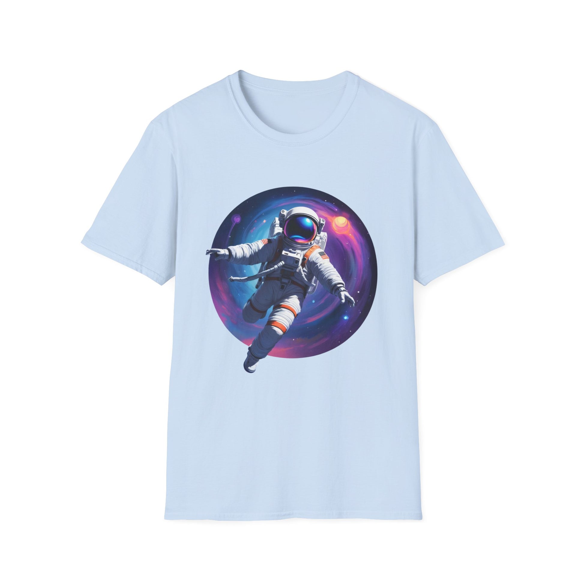 Cosmic Astronaut Unisex Softstyle T-Shirt | Space Theme Graphic Tee