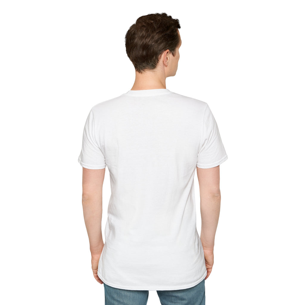 Cosmic Explorer Unisex Softstyle T-Shirt - Astronaut in Space Design