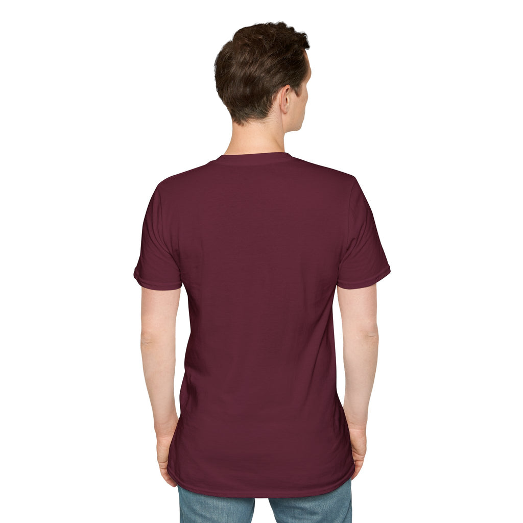 Cosmic Explorer Unisex Softstyle T-Shirt - Astronaut in Space Design
