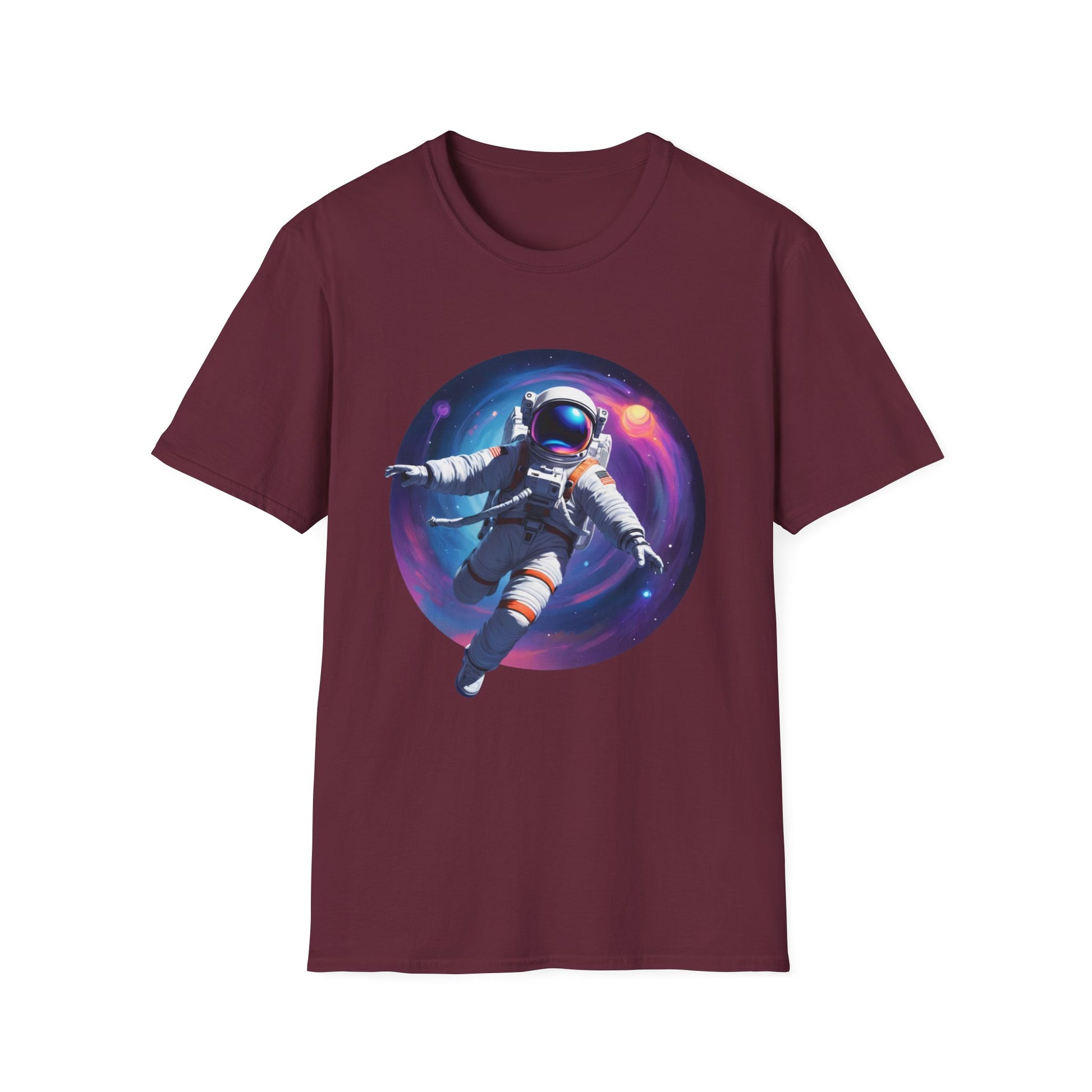 Cosmic Astronaut Unisex Softstyle T-Shirt | Space Theme Graphic Tee